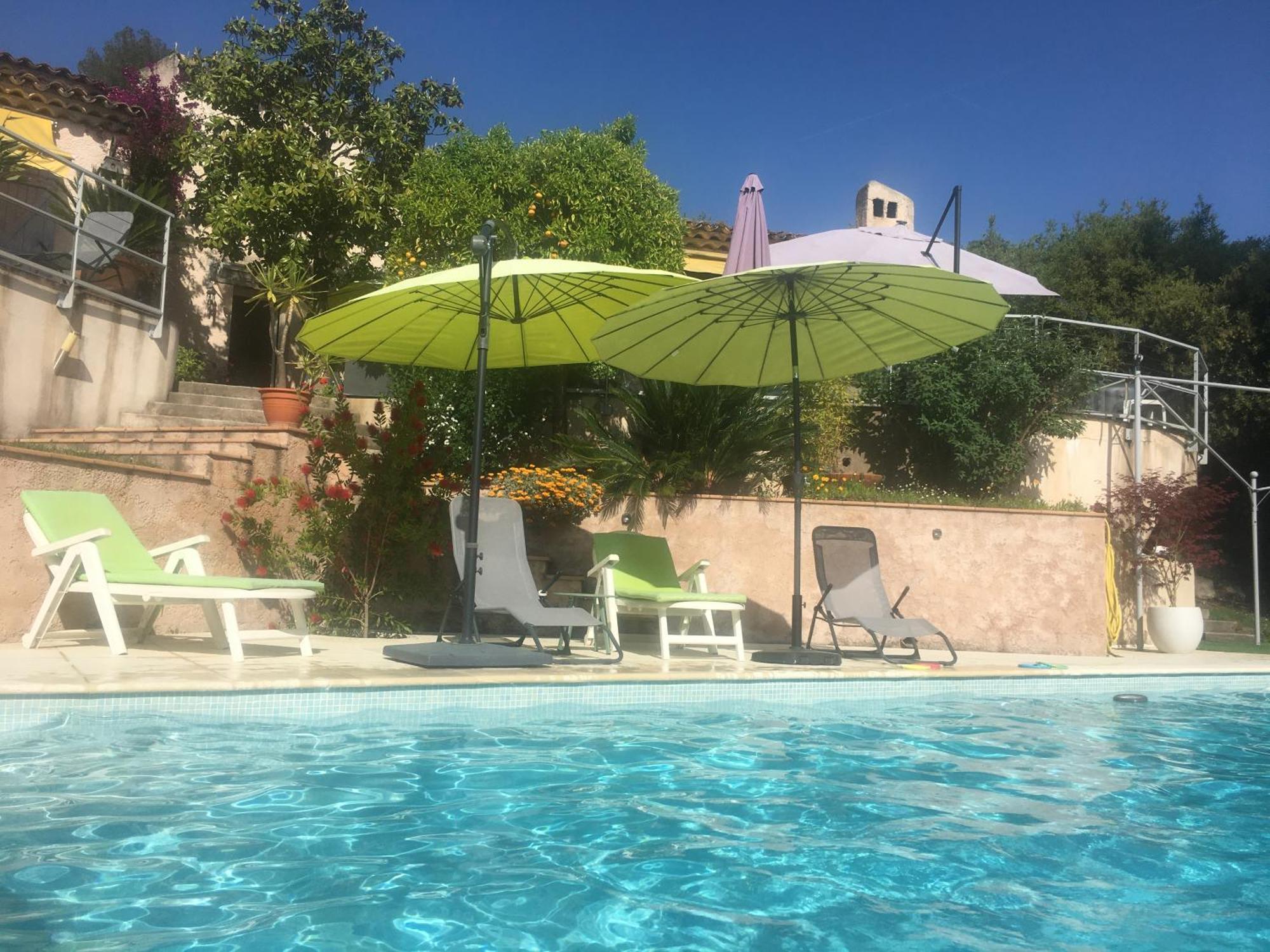 Studio Chez Charles Et Marie, Independant De La Maison, Acces Piscine, Tres Calme, โรกฟอร์-เลส์-แปงส์ ภายนอก รูปภาพ